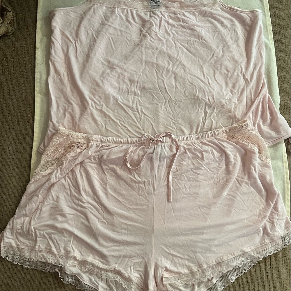 Victoria's Secret Light Pink Pajama Set - Picture 2 of 3